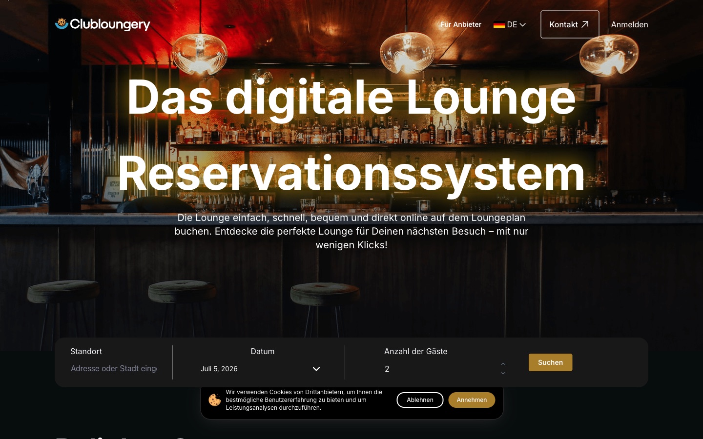 Clubloungery — the digital lounge reservation system